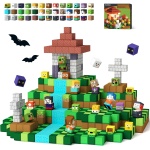 GobiDex 100PCS Magnetic Blocks Game-Based Kid Building Toys for Boys Girls 3+