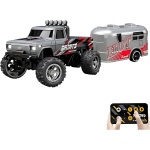 Mini Rc Truck, 1:64 Scale Monster Truck Remote Control Car with Lights, 2.4Ghz